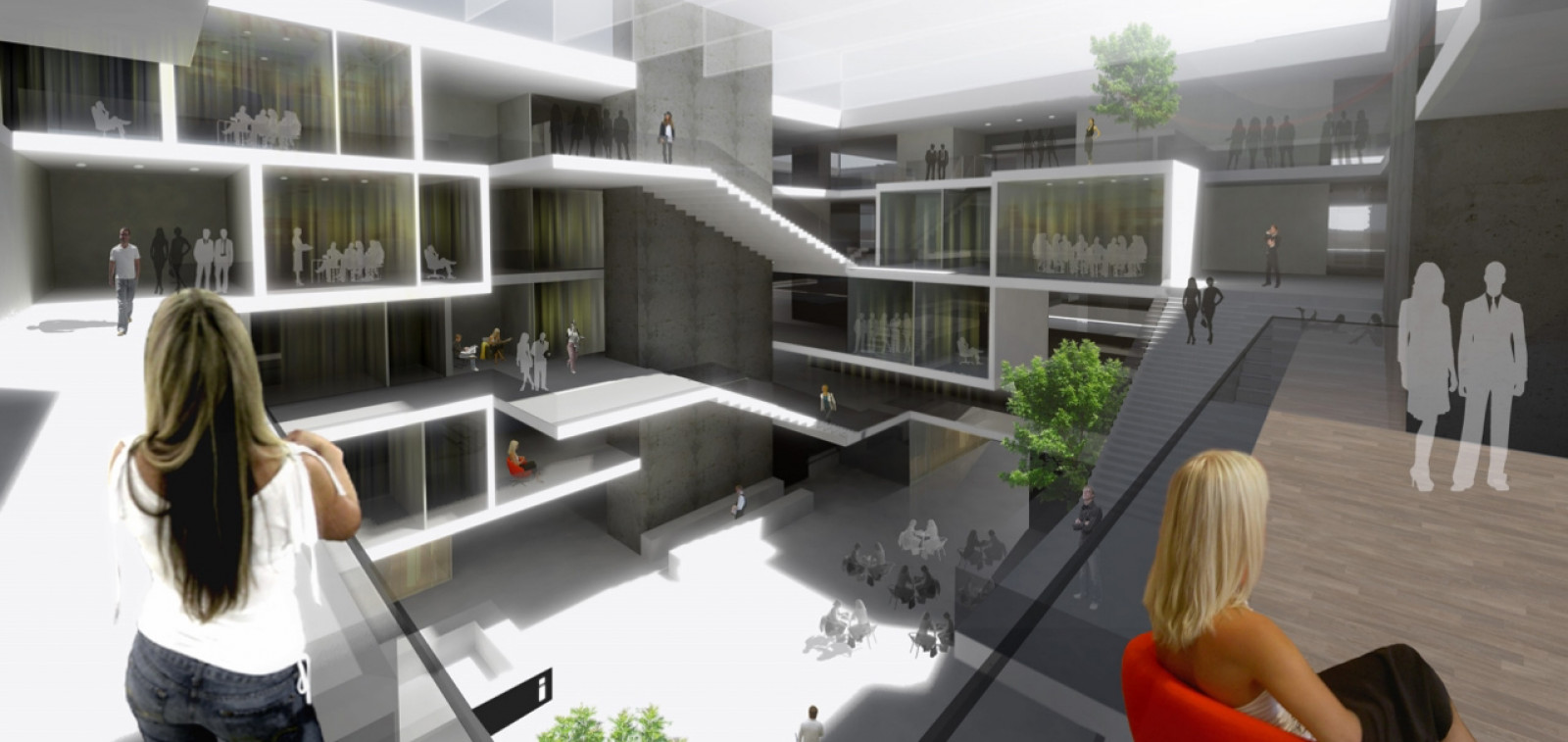 Havainnekuva: Kupittaan kampushanke. (Janne Helin / Schauman Arkkitehdit Oy)